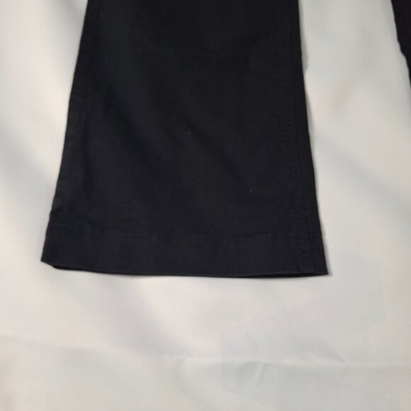 Womens Bandolinoblu Mid Rise Flared Black Cotton Jeans Size 12 Pocket Rivets - Picture 6 of 14